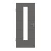 HÖRMANN Innentür Groove 27 Staubgrau RAL 7037 Lack DesignLine mit Lichtausschnitt LA 24 mittig