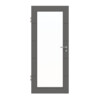 HÖRMANN Innentür Groove 27 Staubgrau RAL 7037 Lack DesignLine mit Lichtausschnitt LA 27