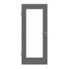 HÖRMANN Innentür Groove 29 Staubgrau RAL 7037 Lack DesignLine mit Lichtausschnitt LA 8