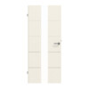 Innentür-Set Linea Premium Weißlack 03 reverse mit Lichtausschnitt LA-03 mit Zarge und Drücker