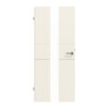 Innentür-Set Linea Premium Weißlack 04 reverse mit Lichtausschnitt LA-04 mit Zarge und Drücker