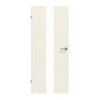 Innentür-Set Linea Premium Weißlack 07 reverse mit Lichtausschnitt LA-07 mit Zarge und Drücker