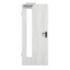 GARANT Rauchschutztür Authentic Grigio GCK08 mit Lichtausschnitt LA-4 bandseitig