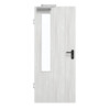 GARANT Rauchschutztür Authentic Grigio GCK08 mit Lichtausschnitt LA-5 bandseitig