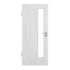 GARANT Schallschutztür Authentic Grigio GCK08 mit Lichtausschnitt LA-4 schlossseitig