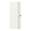 Schiebetür Linea Black 01 Weißlack RAL 9016