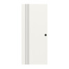 Schiebetür Linea Black 02 Weißlack RAL 9016
