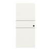 Schiebetür Linea Black 04 Weißlack RAL 9016