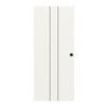 Schiebetür Linea Black 05 Weißlack RAL 9016