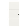 Schiebetür Linea Black 07 Weißlack RAL 9016