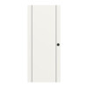 Schiebetür Linea Black 08 Weißlack RAL 9016