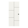 Schiebetür Linea Black M21 Weißlack RAL 9016