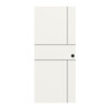 Schiebetür Linea Black M41 Weißlack RAL 9016