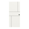 Schiebetür Linea Black M42 Weißlack RAL 9016