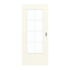 GARANT Schiebetür 9417-60 Snow White CePaL mit Lichtausschnitt LA-DIN Sprosse SP1