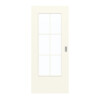 GARANT Schiebetür 9417-60 Snow White CePaL mit Lichtausschnitt LA-DIN Sprosse SP4