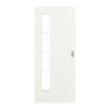 GARANT Schiebetür Authentic Bianco CePaL mit Lichtausschnitt LA-4 bandseitig Sprosse SP10