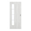 GARANT Schiebetür Authentic Grigio GCK08 mit Lichtausschnitt LA-4 bandseitig Sprosse SP10