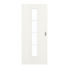 GARANT Schiebetür Authentic Bianco GCK08 mit Lichtausschnitt LA-4 mittig Sprosse SP10