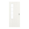 GARANT Schiebetür Authentic Bianco GCK08 mit Lichtausschnitt LA-5 bandseitig Sprosse SP10