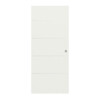 CLASSEN Schiebetür Dynamic RAL 9003 Weißlack 3.8 Lisenen 