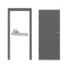 HÖRMANN Innentür-Set Aktion Staubgrau RAL 7037 Duradecor mit Zarge und Drücker
