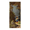 Carl Spitzweg Reproduktion auf eigener Innentür Mädchen mit Ziege