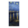 Vincent van Gogh Reproduktion auf eigener Innentür Sternennacht über der Rhône