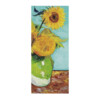Vincent van Gogh Reproduktion auf eigener Innentür Drei Sonnenblumen