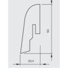 WICANDERS Kork Naturfarben ORIGINALS Sockelleiste 50 (2400 x 50 x 20 mm)