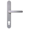 Compact 72 Silber Langschild Schutzbeschlag für Nebeneingangstüren - Interio