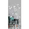 ERKELENZ Glasschiebetür Flowers 1 Mattierung mit Motiv matt