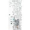 ERKELENZ Glasschiebetür Flowers 3 Mattierung mit Motiv klar