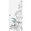 ERKELENZ Glasschiebetür Flowers 4 Mattierung mit Motiv klar