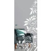 ERKELENZ Glasschiebetür Flowers 4 Mattierung mit Motiv matt