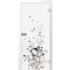 ERKELENZ Glastür Flowers 5 Mattierung mit Motiv klar