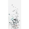 ERKELENZ Glasschiebetür Flowers 5 Mattierung mit Motiv klar