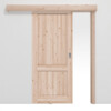 KILSGAARD Schiebetür-Set vor der Wand laufend Typ 02-02 Fichte Massivholz mit Zarge