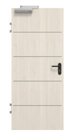 Frontansicht von GARANT Brandschutztür T30 Corona 830 Authentic Perl CePaL