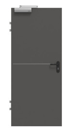 Frontansicht von GARANT Brandschutztür T30 Corona 831 Ebony CePaL