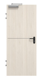 Frontansicht von GARANT Brandschutztür T30 Corona 831 Authentic Perl CePaL
