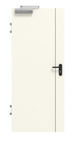 Frontansicht von GARANT Brandschutztür T30 Corona 850 Snow White CePaL