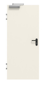 Frontansicht von GARANT Brandschutztür-Set T30 Weißlack RAL 9010 CePaL inkl. Zarge