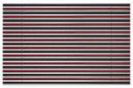 Top-Ansicht von Aluprofilmatte KLASSIK Safe R01V schwarz / Work B06 rot - Entrada
