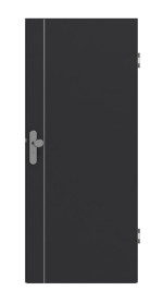 Frontansicht von GARANT Wohnungseingangstür Aura 850 Matt RAL 9005 G-TEC