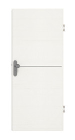 Frontansicht von GARANT Wohnungseingangstür Corona 731 Quer Authentic Bianco CePaL