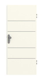 Frontansicht von GARANT Wohnungseingangstür Corona 833 Snow White CePaL