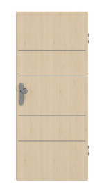 Frontansicht von GARANT Wohnungseingangstür Corona 833 Authentic Sand CePaL