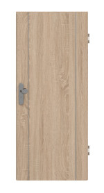Frontansicht von GARANT Wohnungseingangstür Corona 851 Authentic Eiche CePaL
