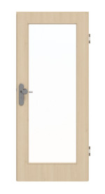 Frontansicht von GARANT Wohnungseingangstür Authentic Sand GCK08 mit Lichtausschnitt LA-2
